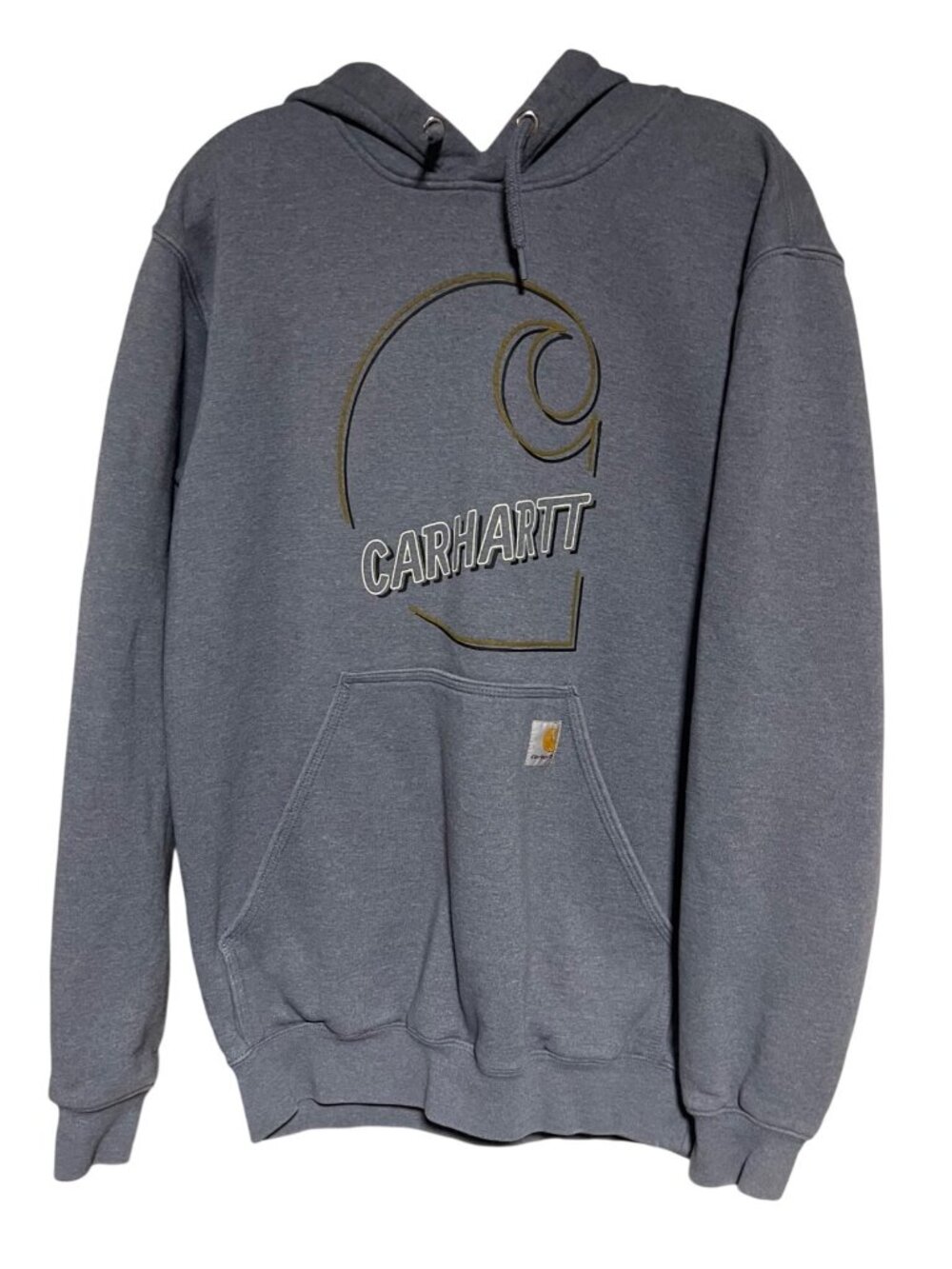 Carhartt Loose Fit Midweight C Graphic Hoodie Mens Small Gray Workwear Gorpcore